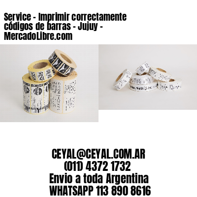 Service - Imprimir correctamente códigos de barras - Jujuy - MercadoLibre.com