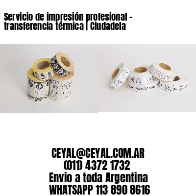 Servicio de impresión profesional – transferencia térmica | Ciudadela