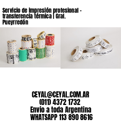 Servicio de impresión profesional – transferencia térmica | Gral. Pueyrredón