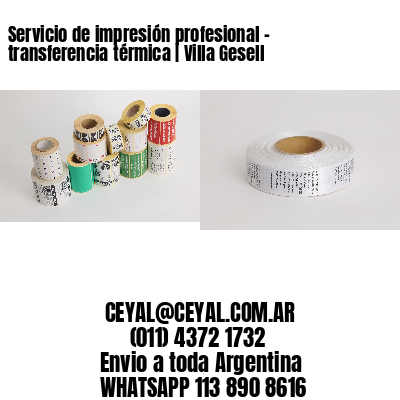 Servicio de impresión profesional – transferencia térmica | Villa Gesell