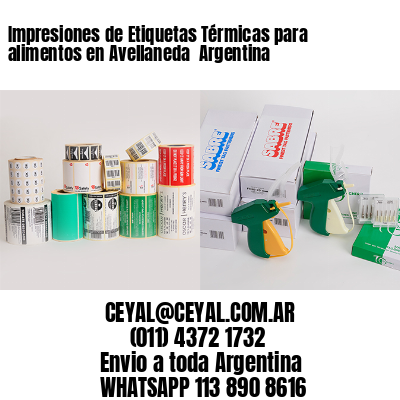 Impresiones de Etiquetas Térmicas para alimentos en Avellaneda  Argentina