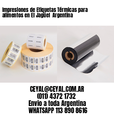 Impresiones de Etiquetas Térmicas para alimentos en El Jagüel  Argentina