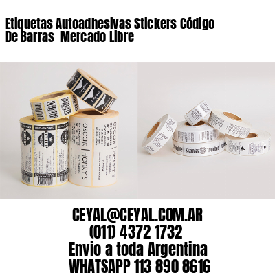 Etiquetas Autoadhesivas Stickers Código De Barras  Mercado Libre