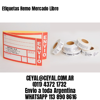 Etiquetas Remo Mercado Libre