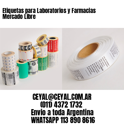 Etiquetas para Laboratorios y Farmacias Mercado Libre
