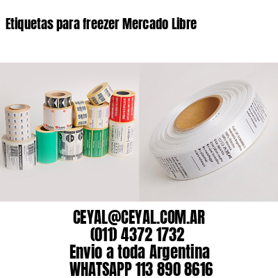 Etiquetas para freezer Mercado Libre