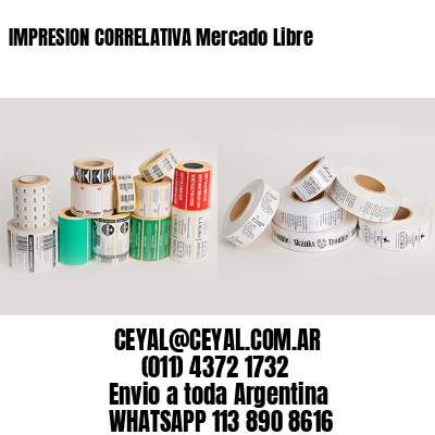IMPRESION CORRELATIVA Mercado Libre
