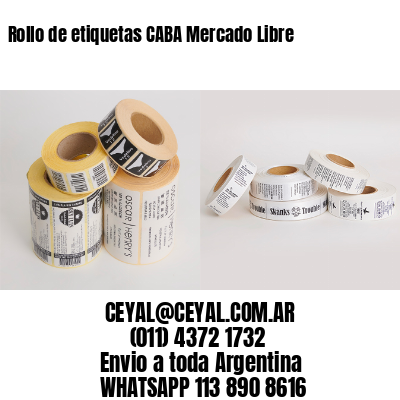 Rollo de etiquetas CABA Mercado Libre