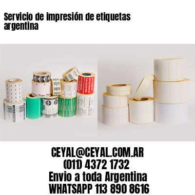 Servicio de impresión de etiquetas argentina