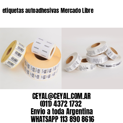 etiquetas autoadhesivas Mercado Libre