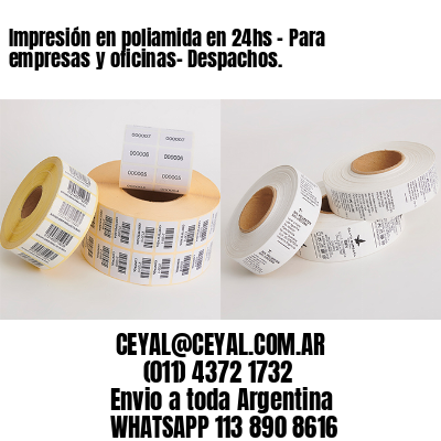 Impresión en poliamida en 24hs – Para empresas y oficinas- Despachos.
