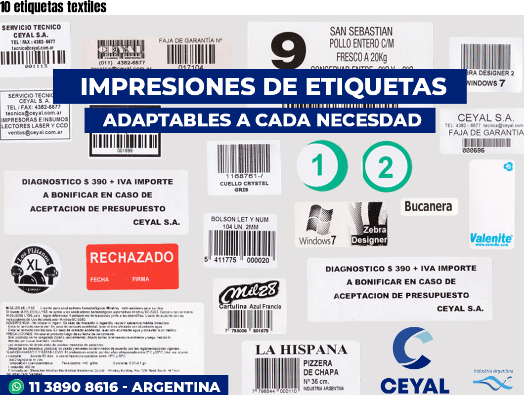 10 etiquetas textiles