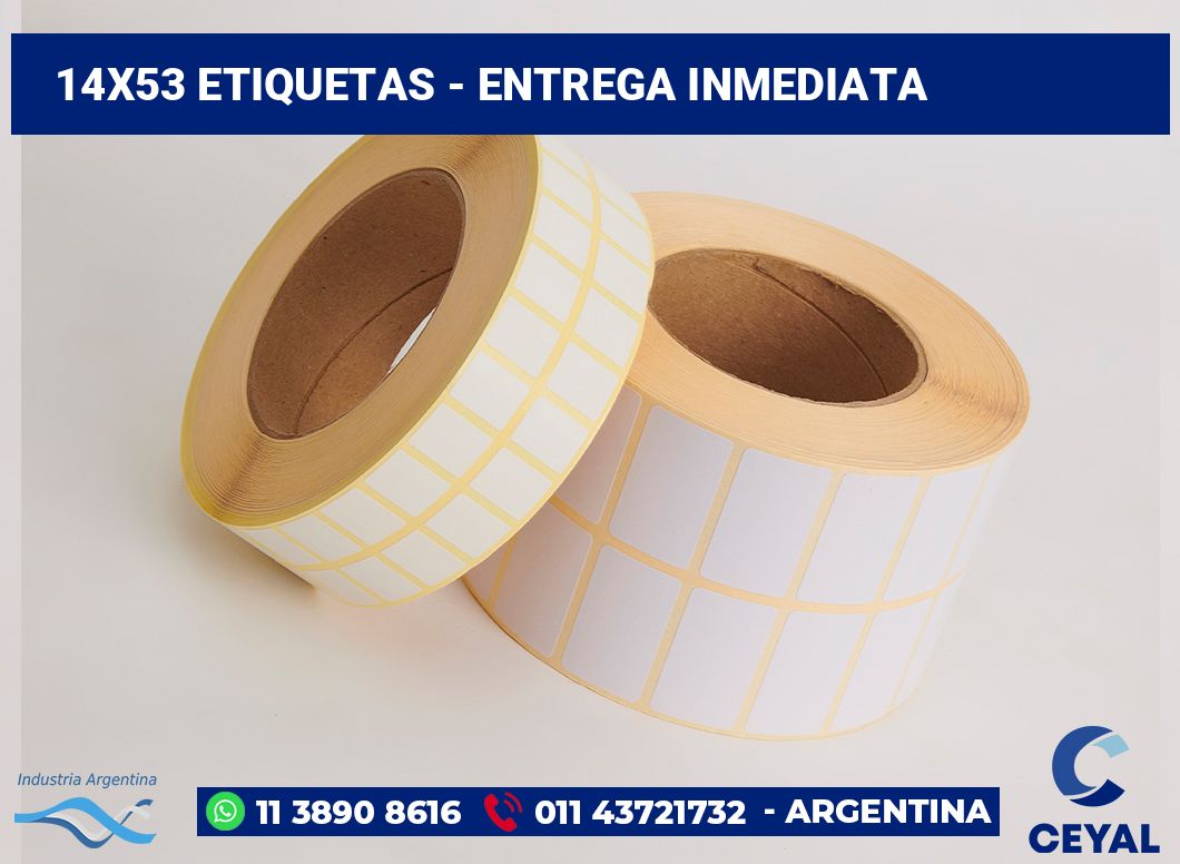 14x53 Etiquetas