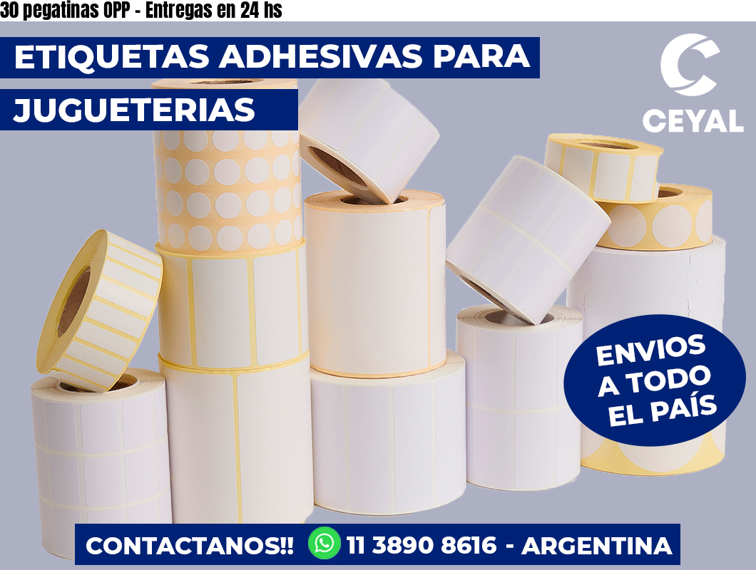 30 pegatinas OPP – Entregas en 24 hs