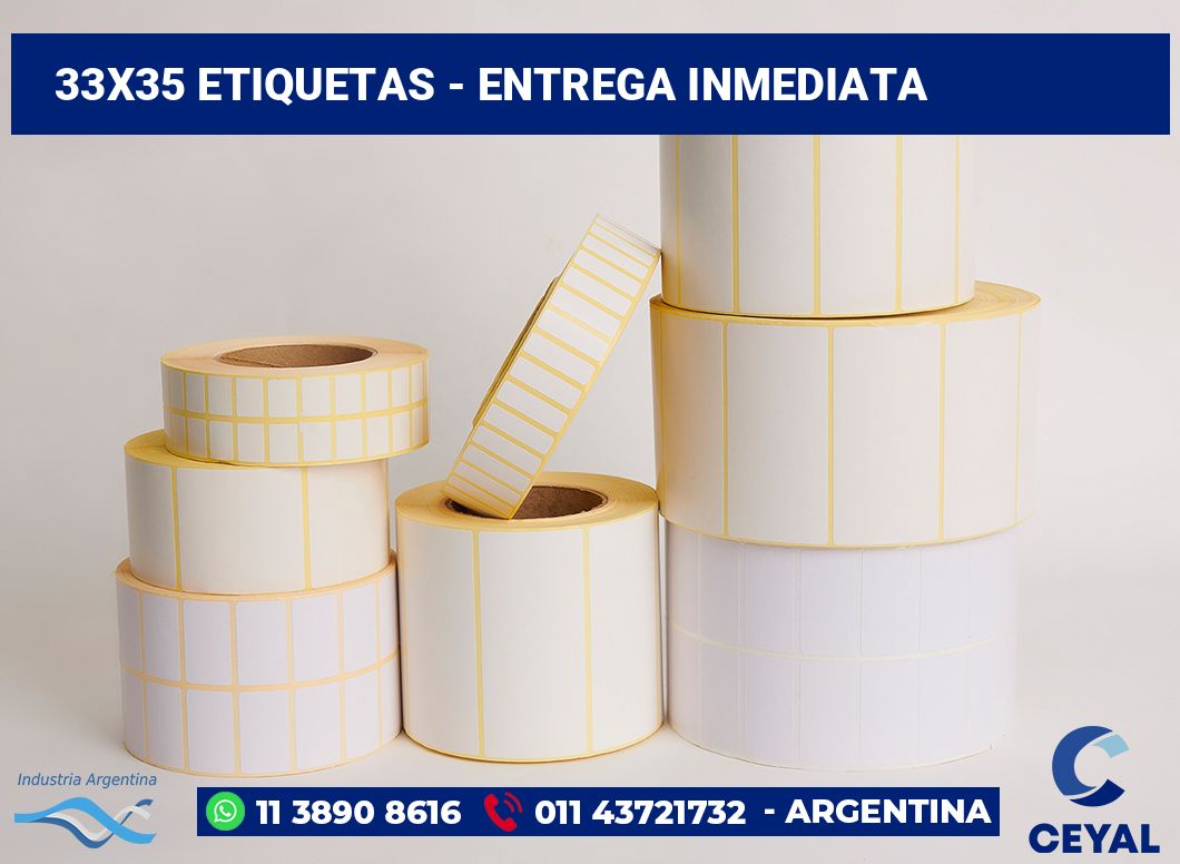 33x35 Etiquetas