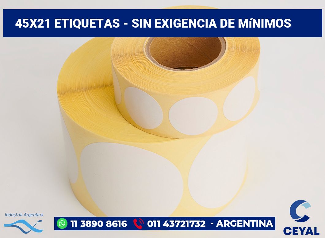 45x21 Etiquetas