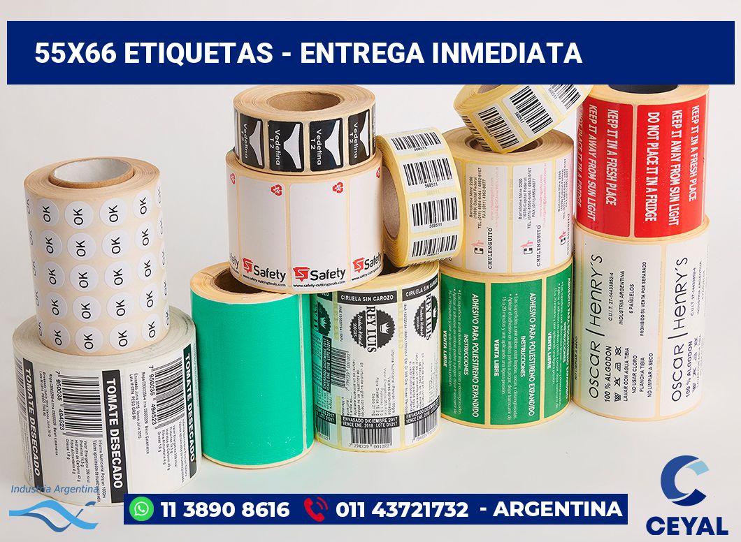 55x66 Etiquetas