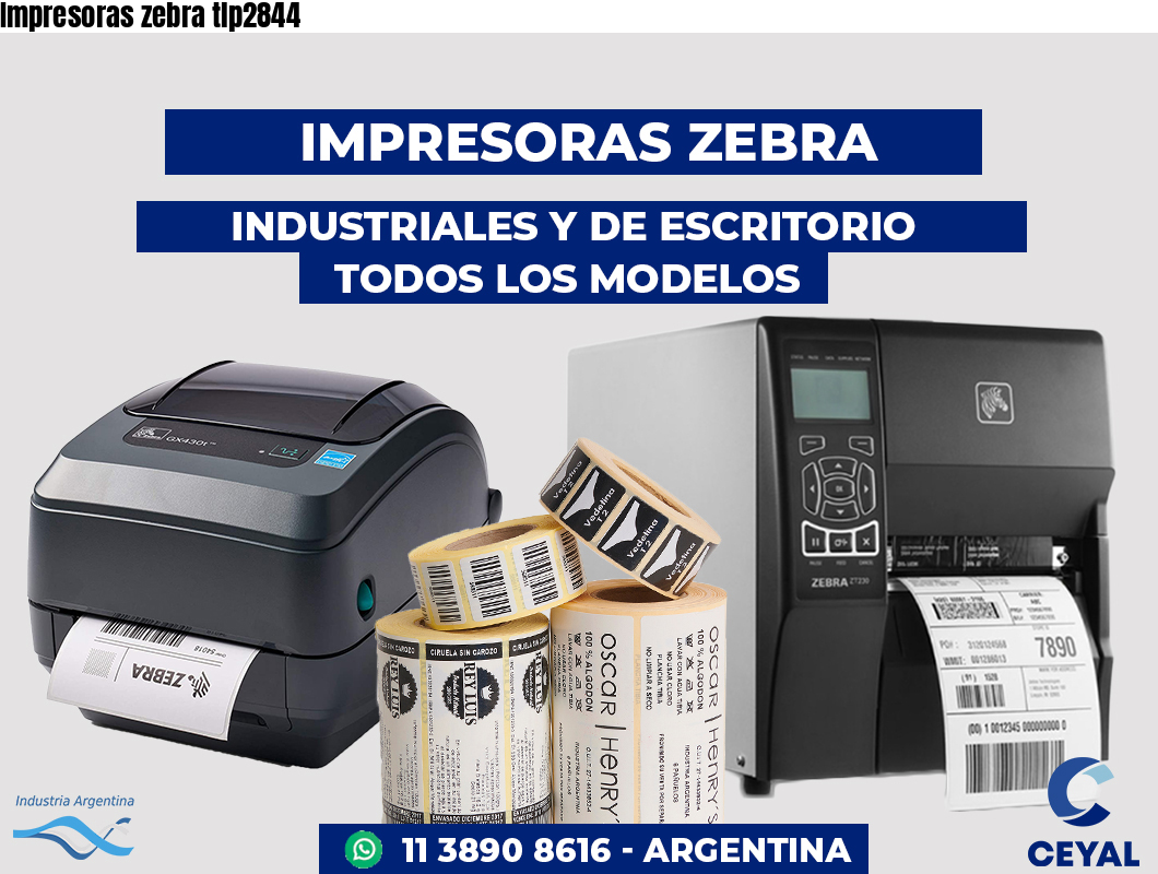 Impresoras zebra tlp2844