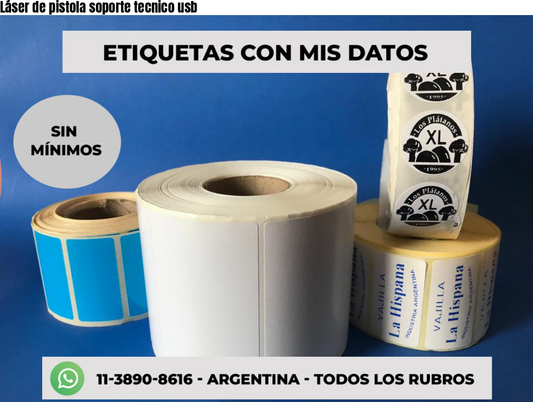 Láser de pistola soporte tecnico usb