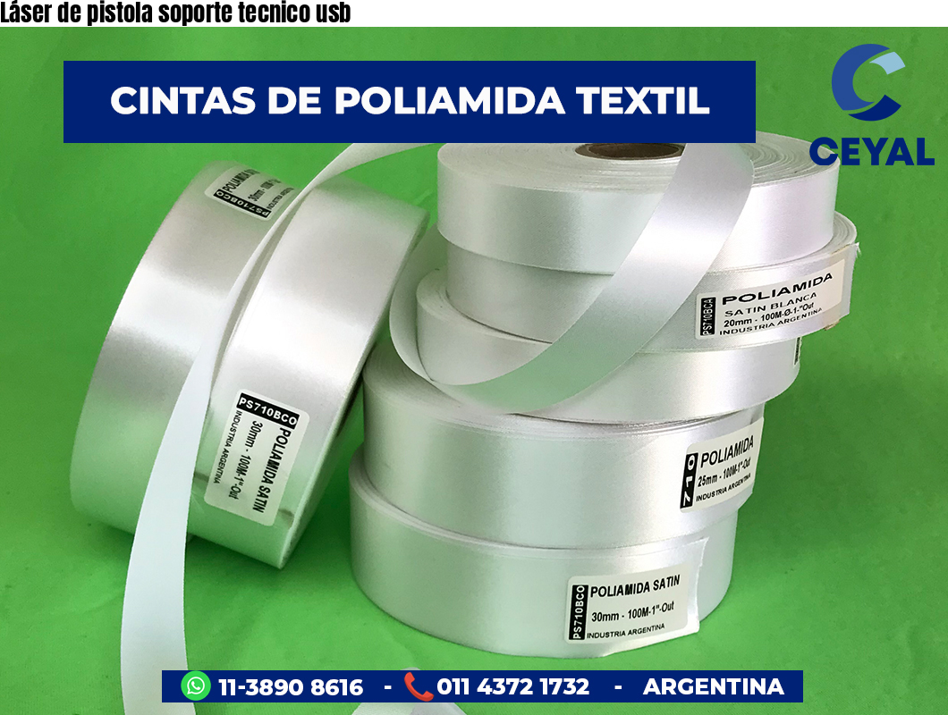 Láser de pistola soporte tecnico usb
