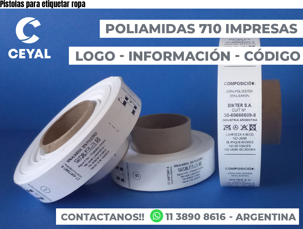 Pistolas para etiquetar ropa