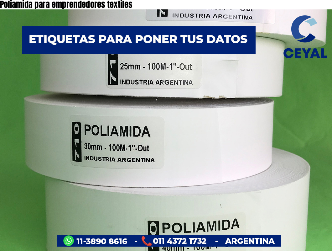 Poliamida para emprendedores textiles