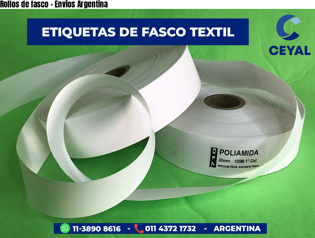 Rollos de fasco - Envíos Argentina