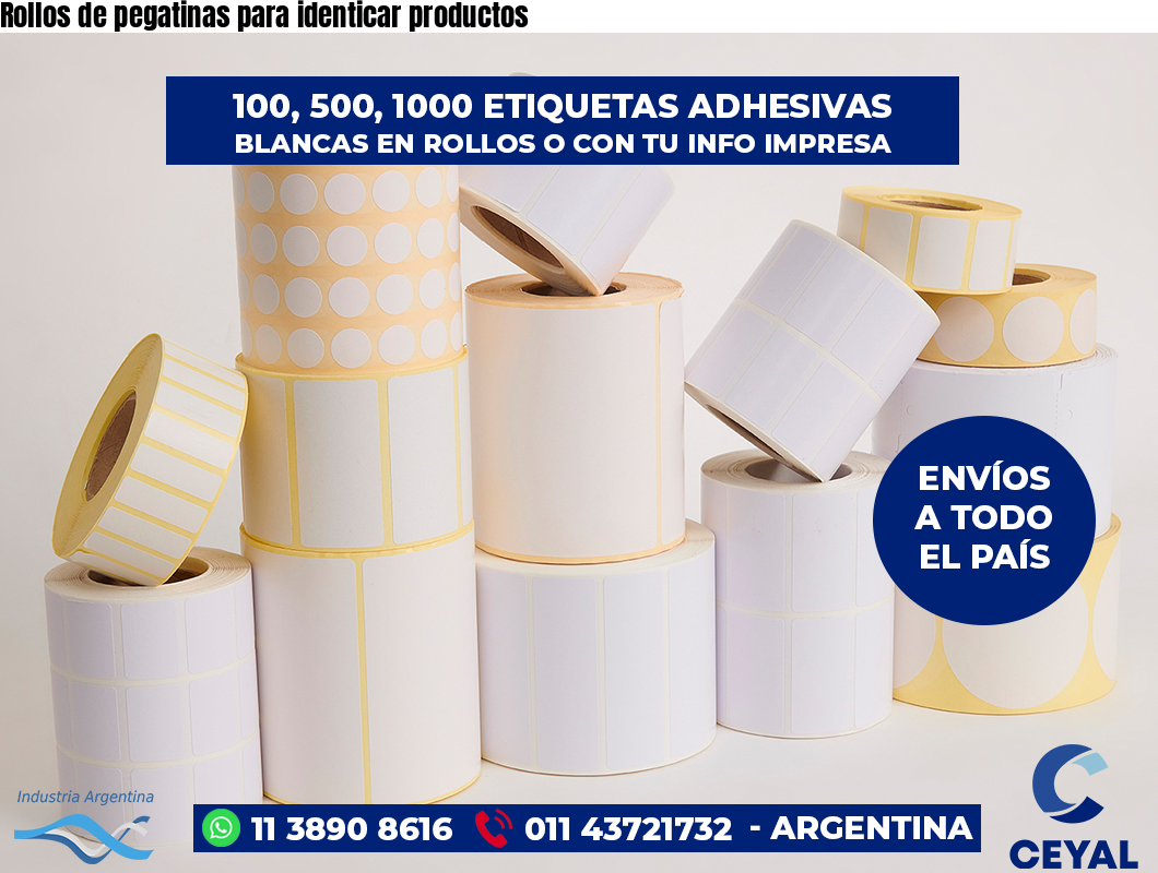 Rollos de pegatinas para identicar productos