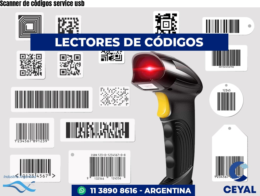 Scanner de códigos service usb