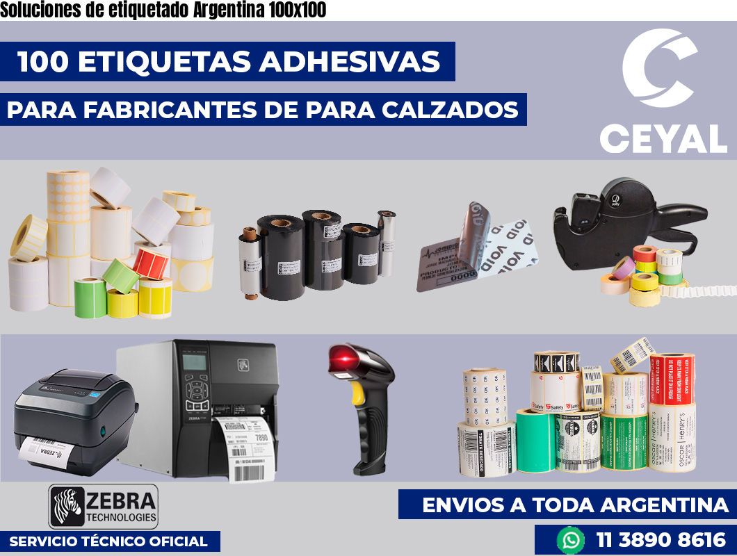 Soluciones de etiquetado Argentina 100×100