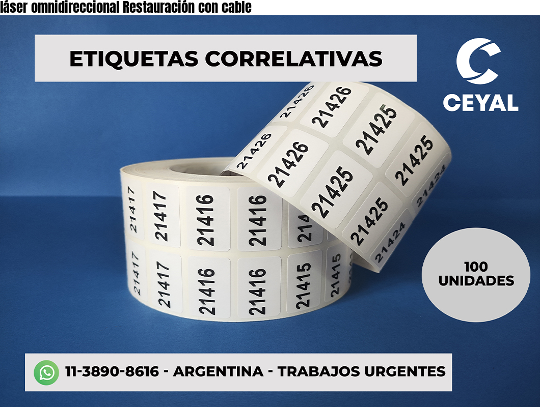 láser omnidireccional Restauración con cable
