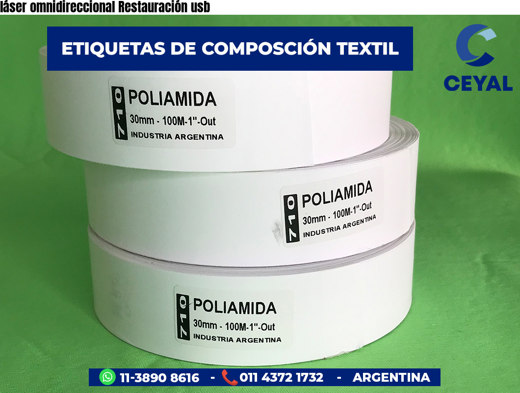 láser omnidireccional Restauración usb