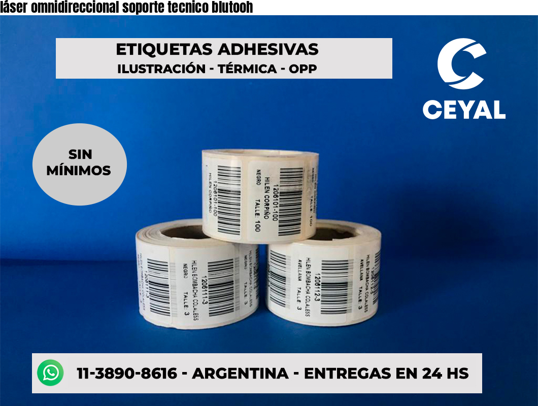 láser omnidireccional soporte tecnico blutooh