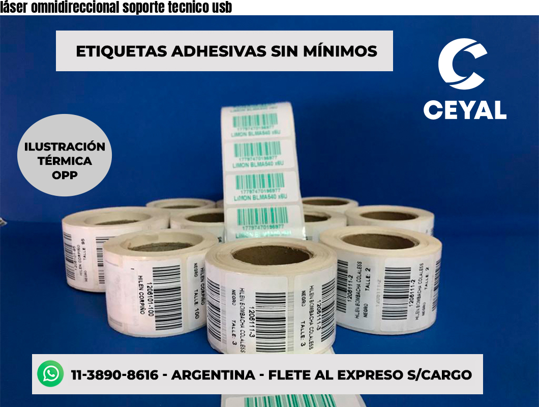 láser omnidireccional soporte tecnico usb