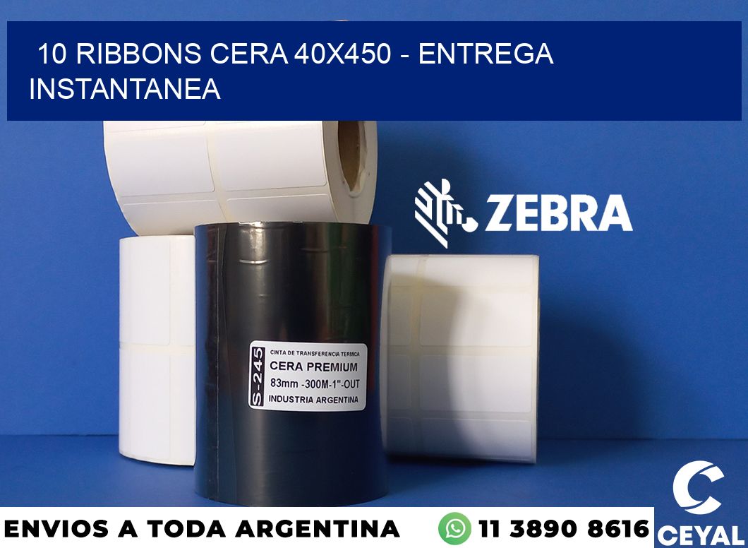 10 Ribbons cera 40x450 - entrega instantanea