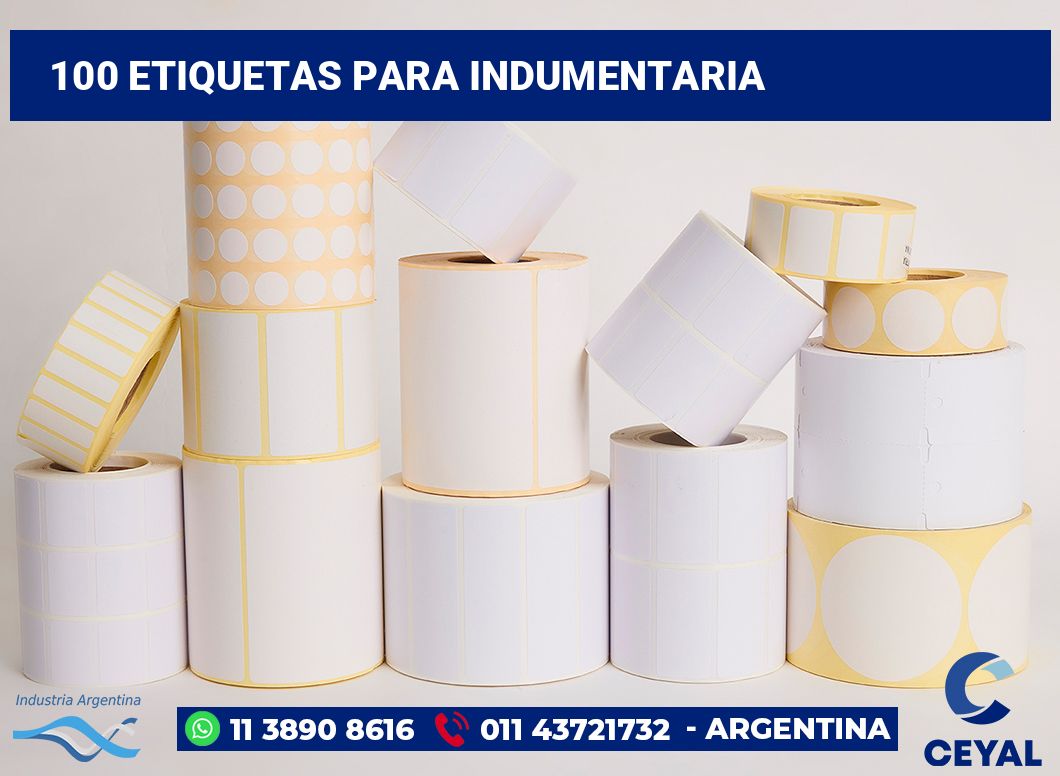 100 Etiquetas para indumentaria