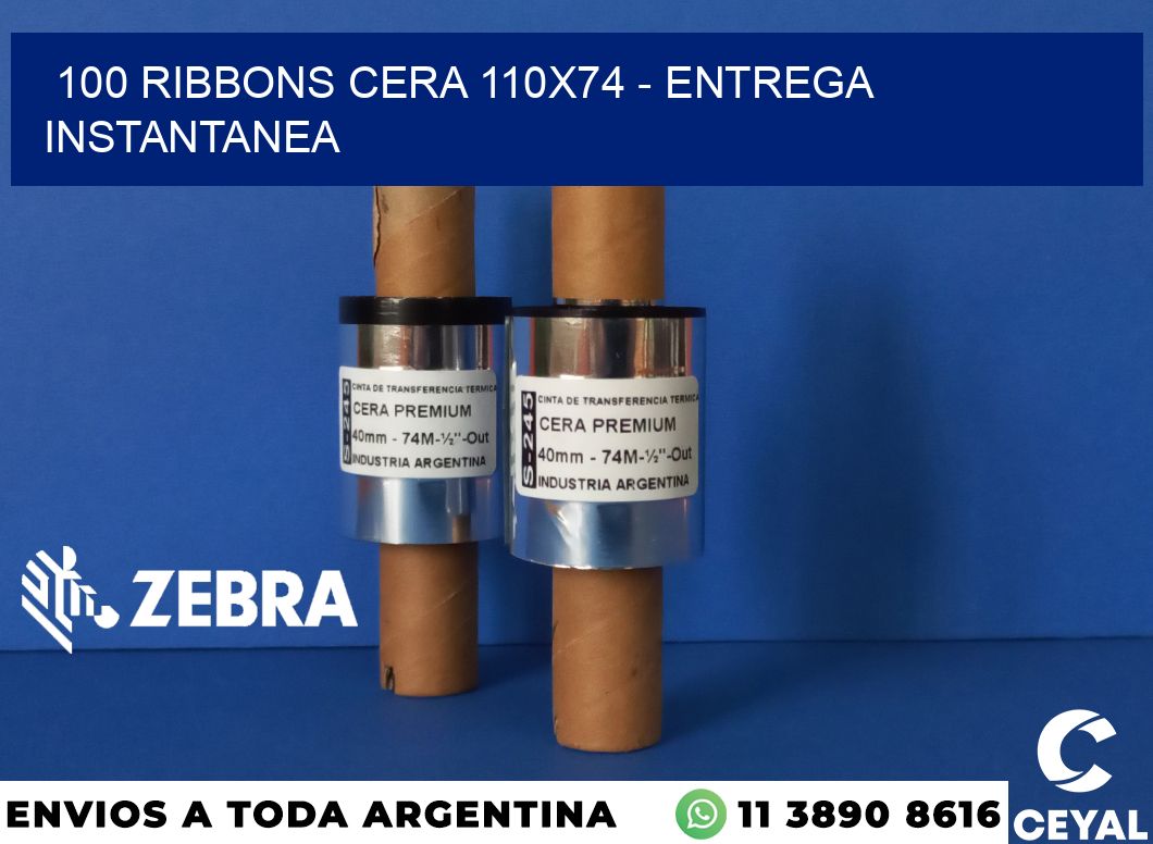 100 Ribbons cera 110x74 - entrega instantanea