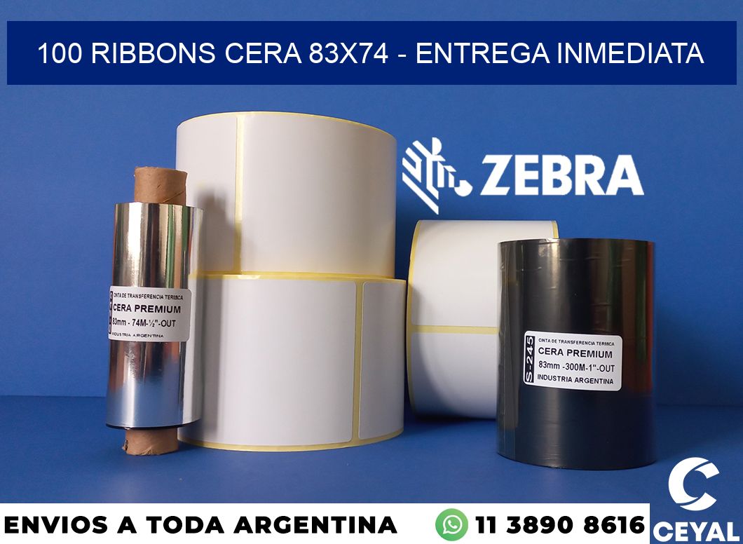 100 Ribbons cera 83x74 - Entrega inmediata