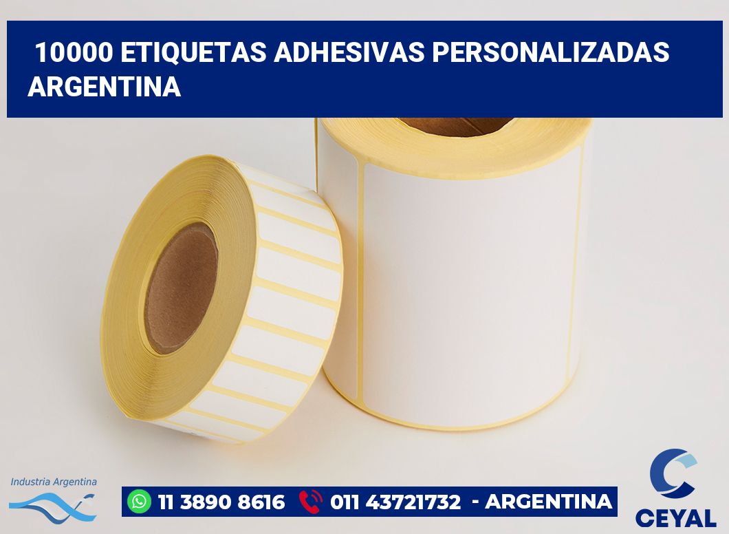 10000 Etiquetas adhesivas personalizadas argentina