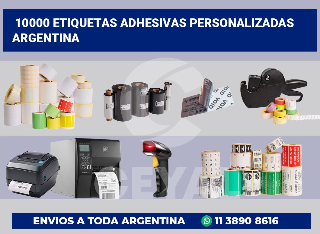 10000 Etiquetas adhesivas personalizadas argentina