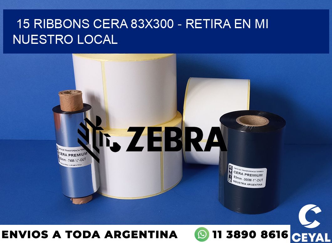 15 Ribbons cera 83x300 - retira en mi nuestro local