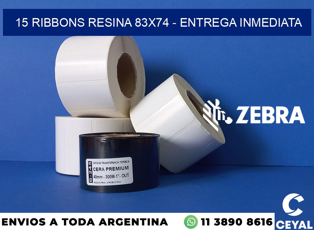 15 Ribbons resina 83x74 - Entrega inmediata