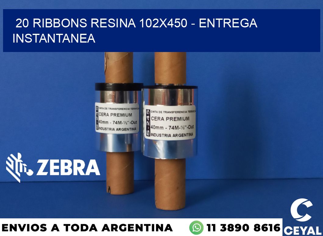 20 Ribbons resina 102x450 - entrega instantanea