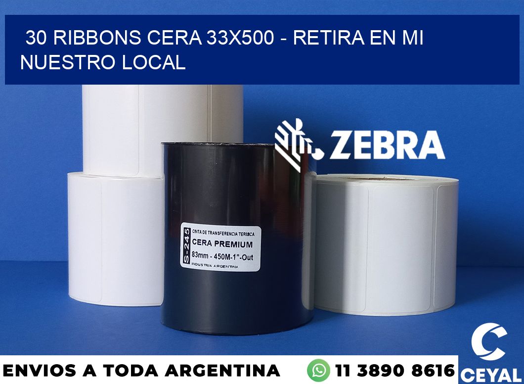 30 Ribbons cera 33x500 - retira en mi nuestro local