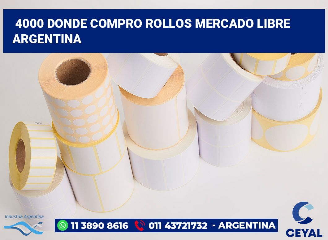 4000 Donde compro rollos mercado libre argentina