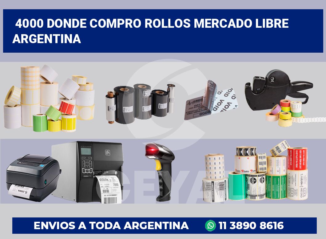 4000 Donde compro rollos mercado libre argentina