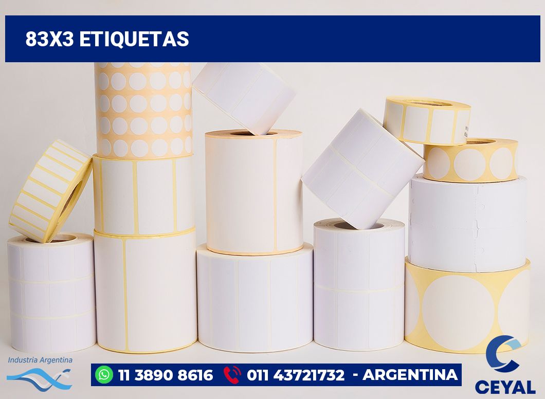 83x3 Etiquetas