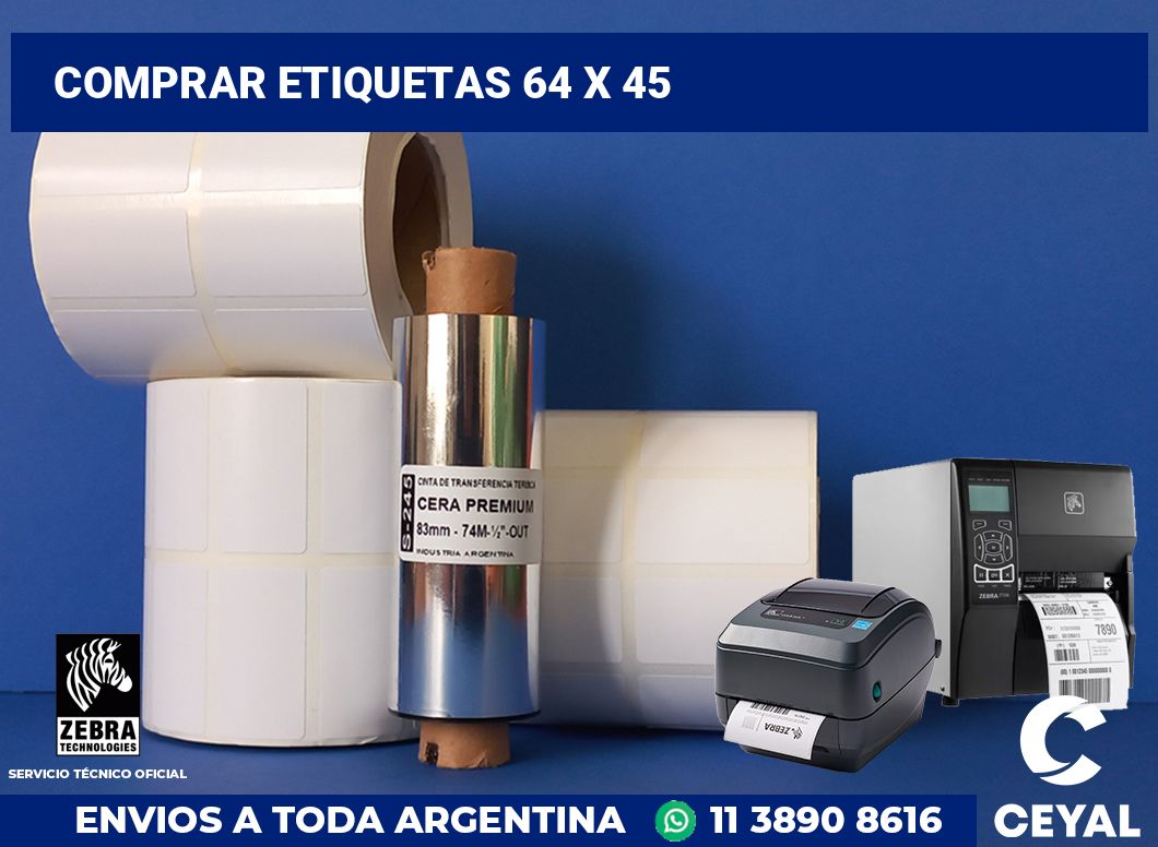 Comprar etiquetas 64 x 45