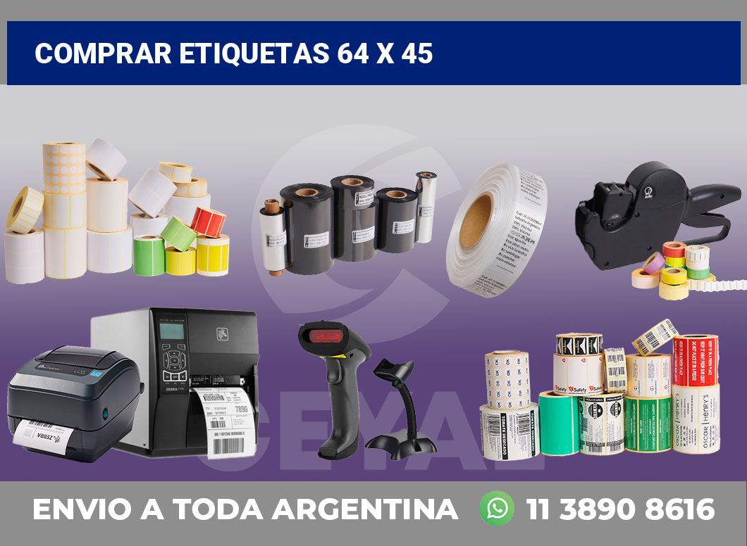 Comprar etiquetas 64 x 45