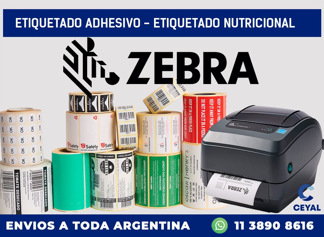 Etiquetado adhesivo – Etiquetado Nutricional